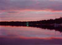 Bass Lake at sunset/MN